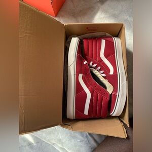 Rumba Red Sk8-Hi Vans Size 13